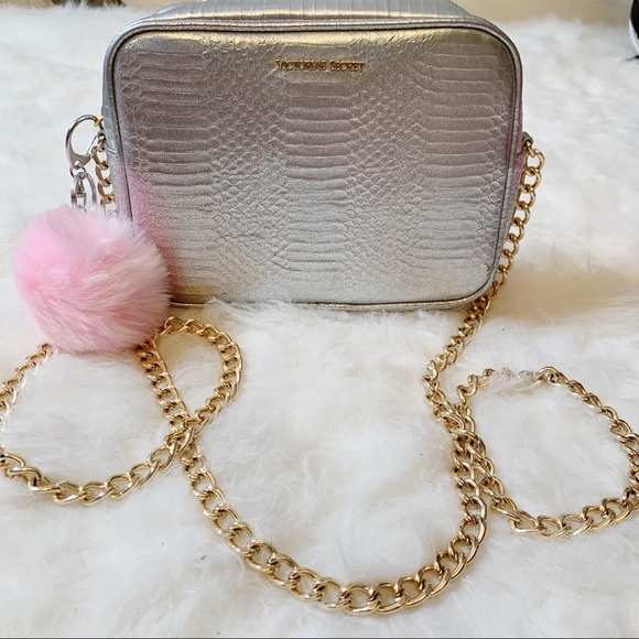Victoria's Secret Handbags - VS metallic purse crossbody gold chain purse